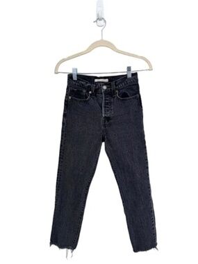 Levi's Wedgie Charcoal Raw Hem 24